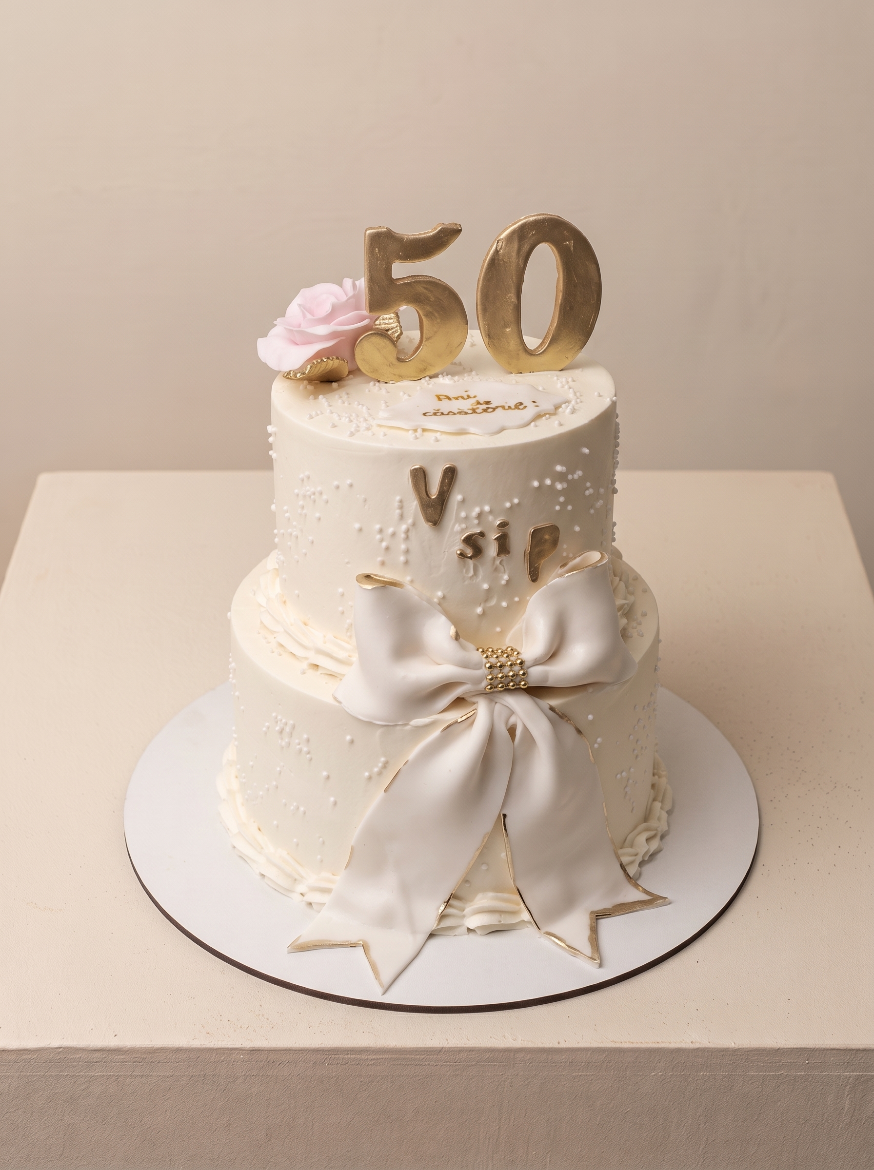 Tort de nuntă decorat